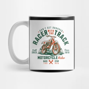 Motorcycle Rider - Racer With The Track Mug